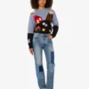 Patchwork-jeansbyxor Patchwork-jeansbyxor