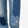 Patchwork-jeansbyxor Patchwork-jeansbyxor