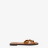 Platta sandaler i kalvskinn Filled Heart