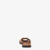 Platta sandaler i kalvskinn Filled Heart