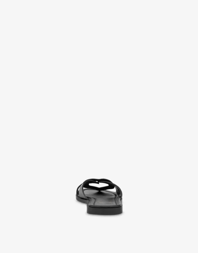 Platta sandaler i kalvskinn Filled Heart