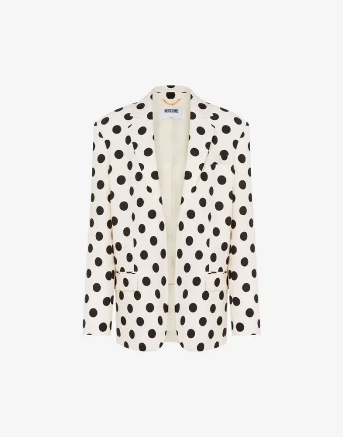 Polka Dots-mönstrad ulljacka