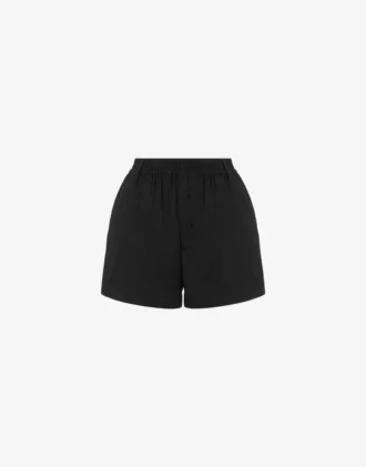 Polka Dots-mönstrade shorts i bomullspoplin