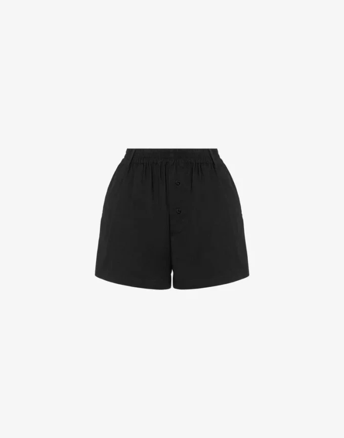 Polka Dots-mönstrade shorts i bomullspoplin