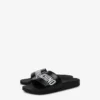 Pooltofflor i gummi med logotyp