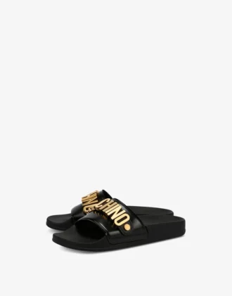Pooltofflor i PVC Bokstavslogotyp