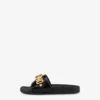 Pooltofflor med logotyp