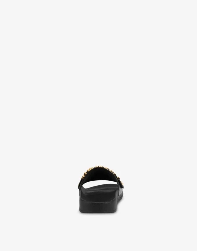Pooltofflor med logotyp