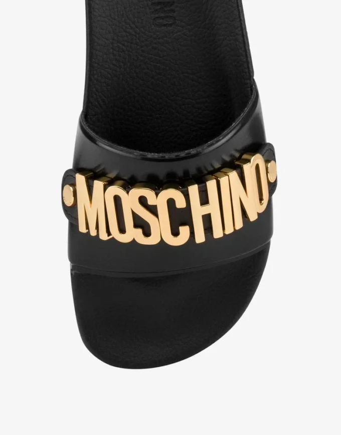 Pooltofflor med logotyp