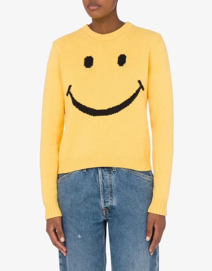 Pullover i bomullsblandning Smiley® Pullover i bomullsblandning Smiley®