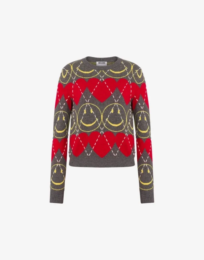 Pullover i ullblandning Smiley®