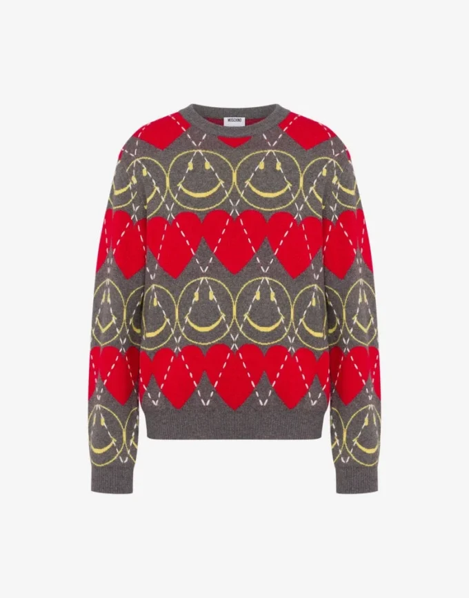 Pullover i ullblandning Smiley®