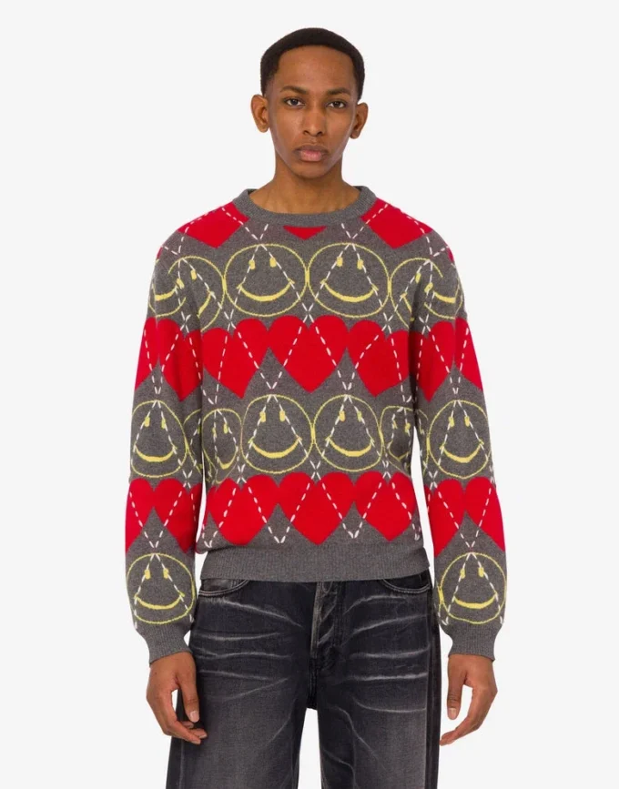 Pullover i ullblandning Smiley®