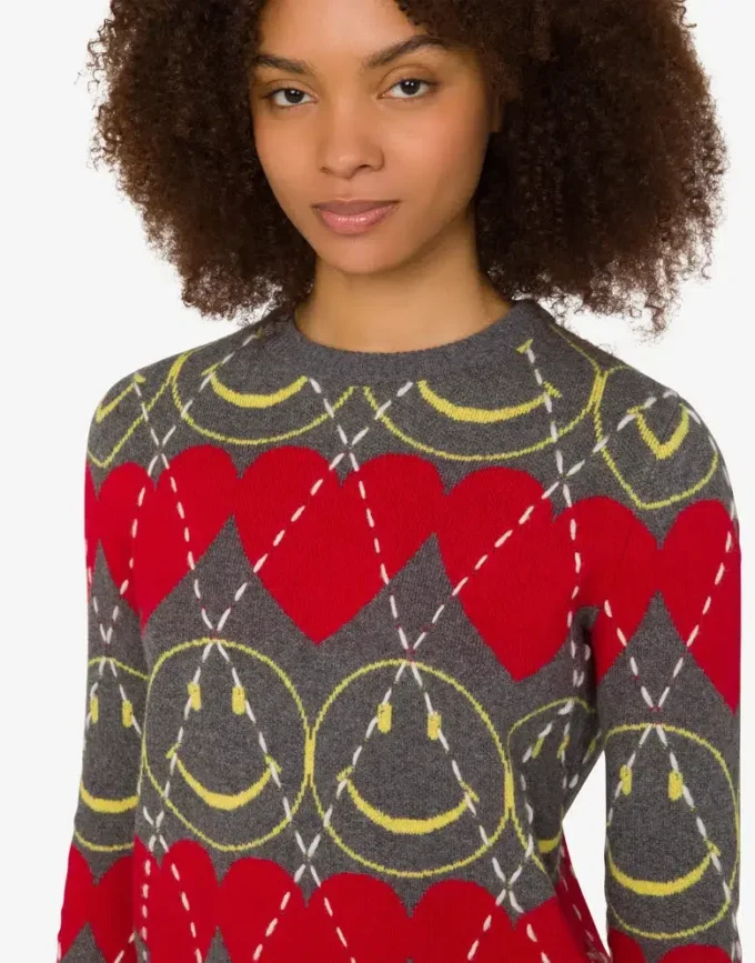 Pullover i ullblandning Smiley®