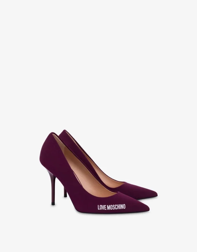 Pumps med neopren- och gummilogo