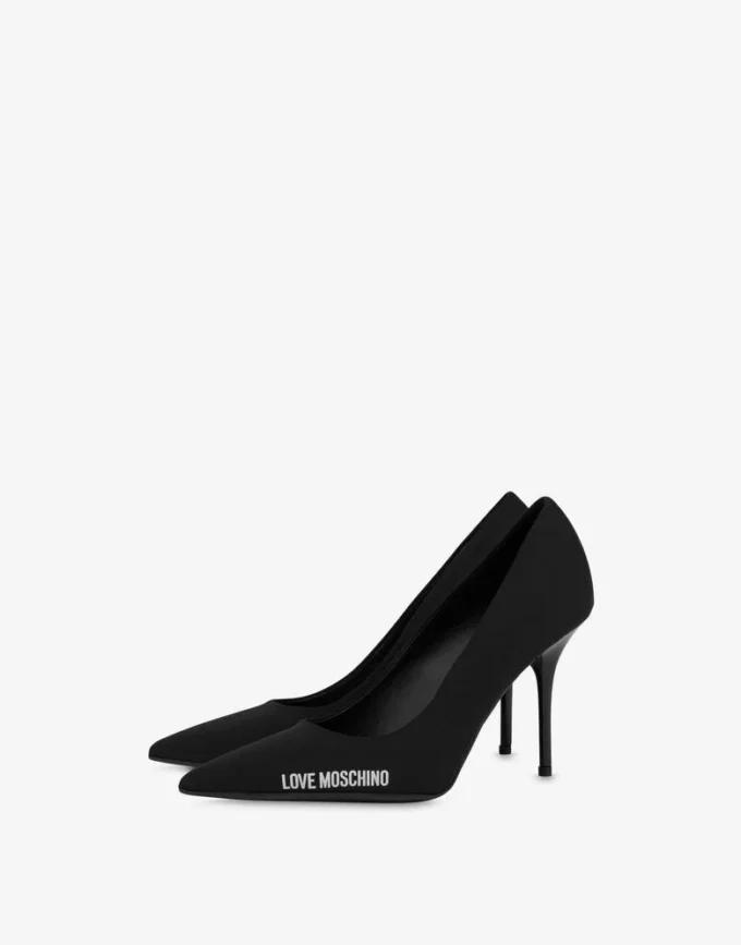 Pumps med neopren- och gummilogo