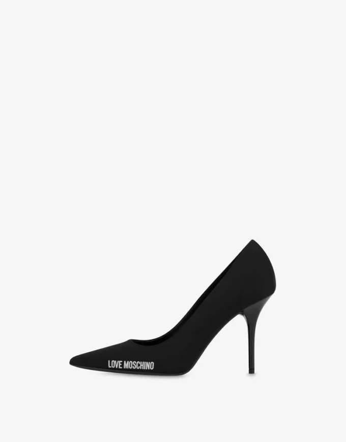 Pumps med neopren- och gummilogo