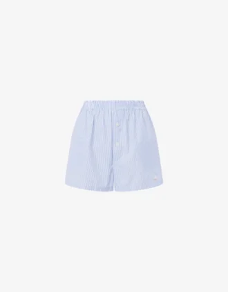 Randiga poplinshorts Gåsbrodyr