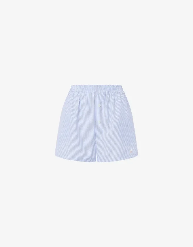 Randiga poplinshorts Gåsbrodyr