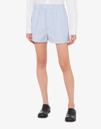 Randiga poplinshorts Gåsbrodyr