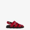 Sandaler i borstat kalvskinn