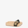 Sandaler i kalvskinn och trä