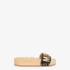 Sandaler i kalvskinn och trä