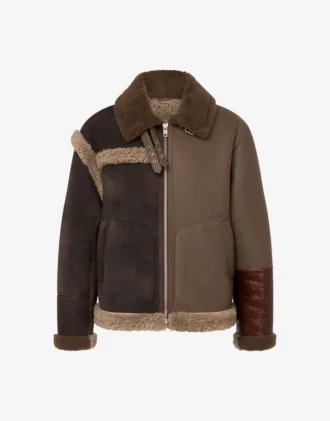 Shearling-blandad fårskinn