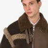 Shearling-blandad fårskinn