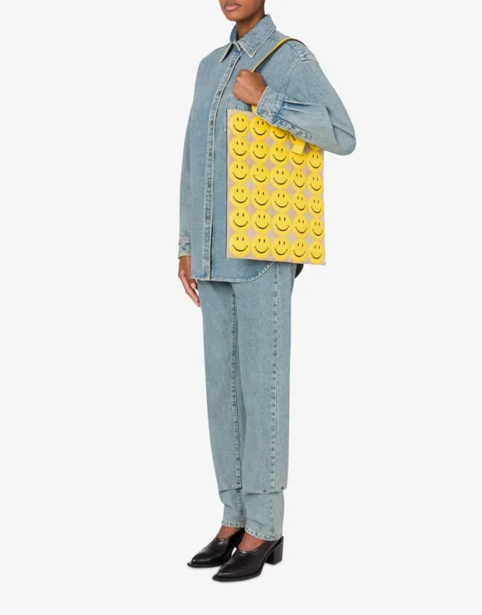 Shopper i mocka Allover Smiley®