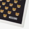 Silkescarf med teddybjörnsmönster över hela ytan
