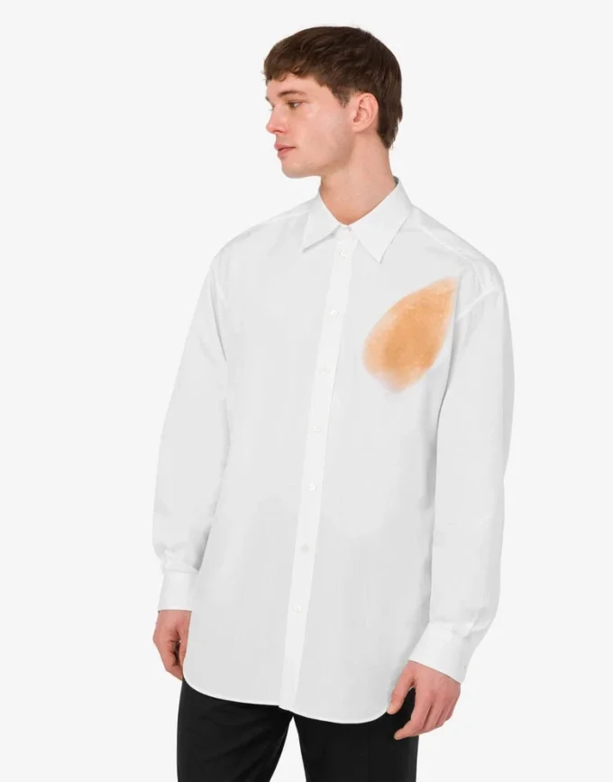 Skjorta i bomullspoplin Arkiv