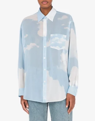 Skjorta i georgette ”In The Cloud”