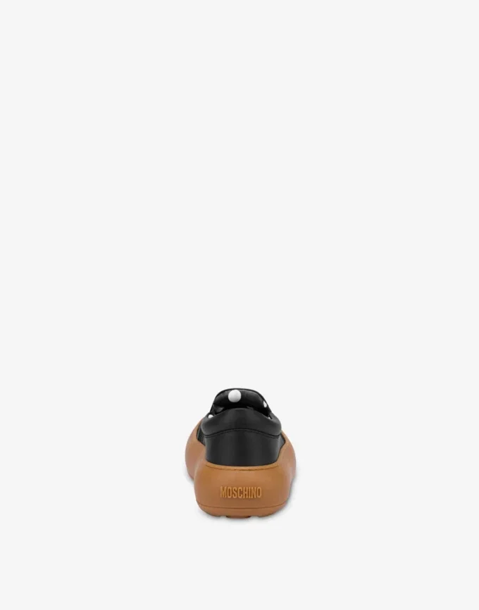 Slip-on-skor i kalvskinn