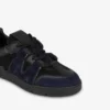 Sneakers i mesh, kalvskinn och mocka