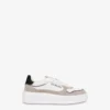 Sneakers i mocka och kalvskinn