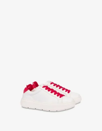 Sneakers i nappaläder och lammskinn