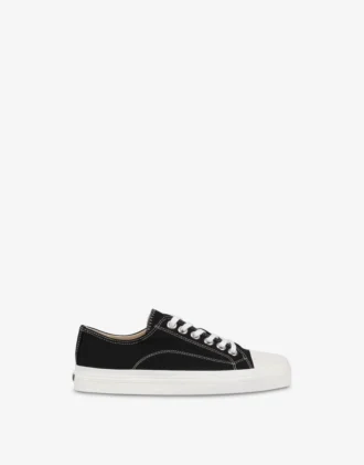 Sneakers med kant i canvas