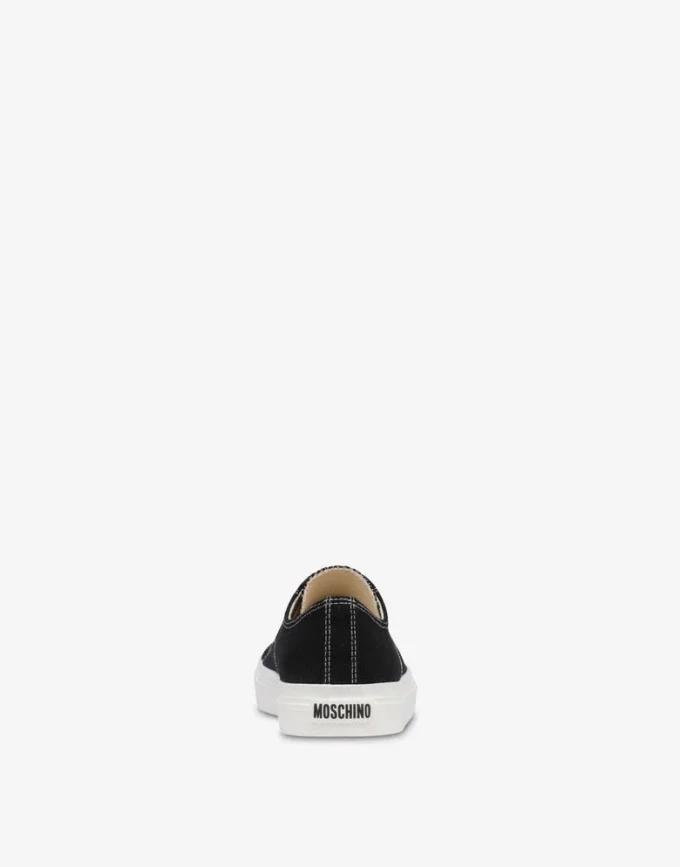 Sneakers med kant i canvas