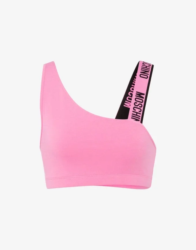 Sporttop i stretchig bomullsjersey