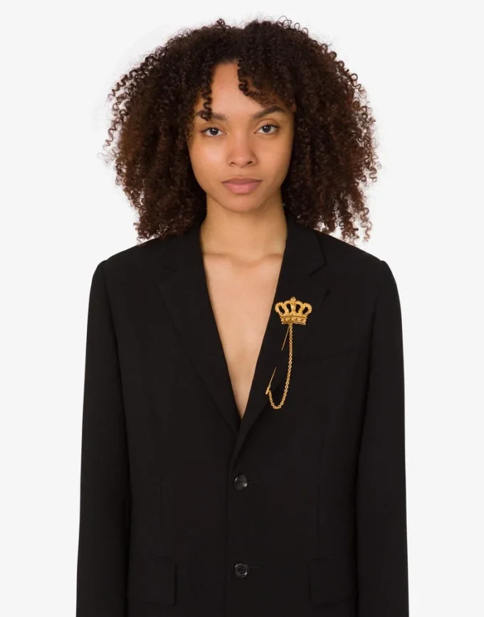Stor metallbrosch
