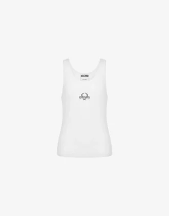 Stretchbomullstopp med Laurel Crown-logotyp