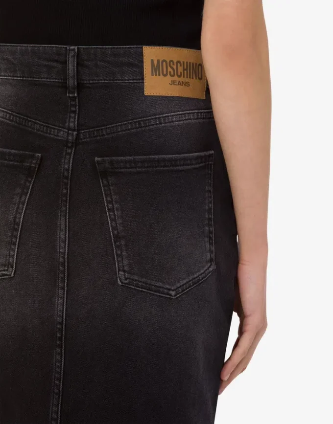 Stretchig bomullsdenimkjol Stretchig bomullsdenimkjol