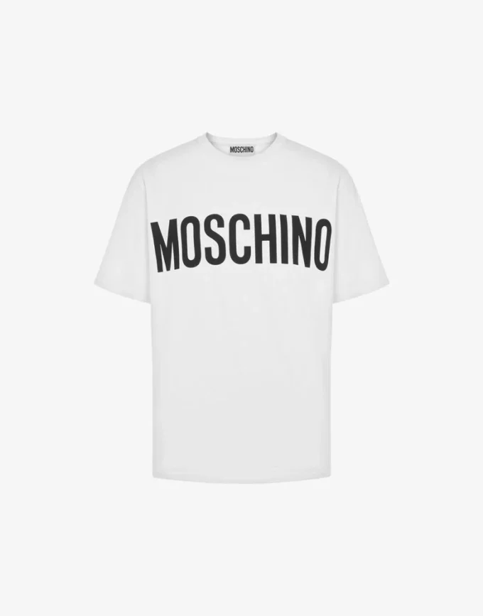Stretchjersey-t-shirt med logotyp