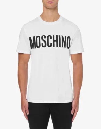 Stretchjersey-t-shirt med logotyp