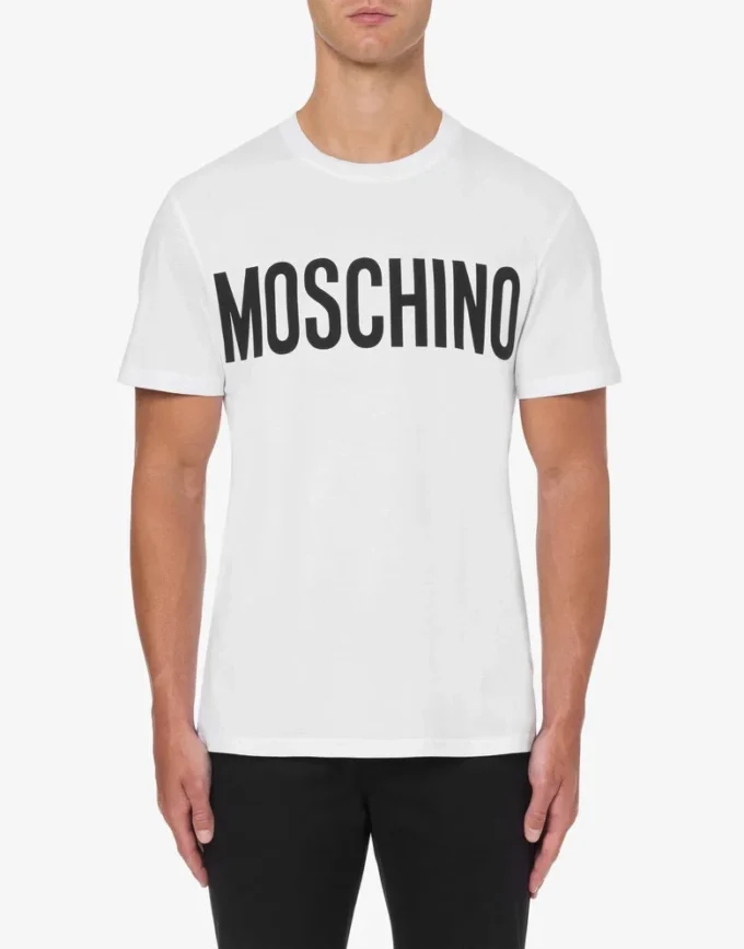Stretchjersey-t-shirt med logotyp