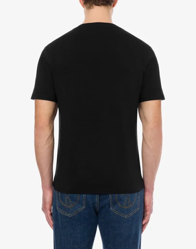Stretchjersey-t-shirt med logotyp