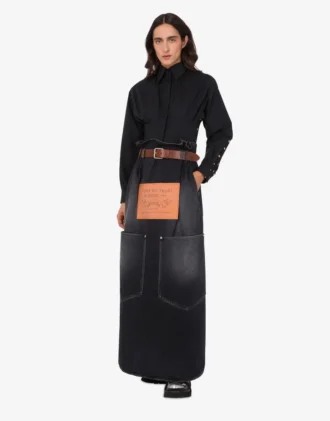 Svart denimkjol