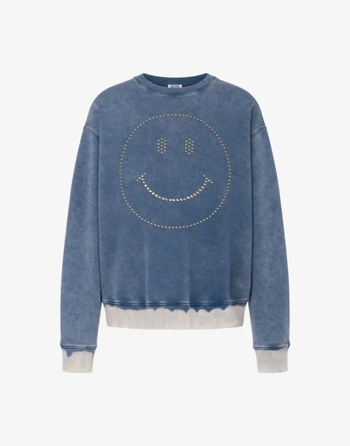Sweatshirt i ekologisk bomull Smiley®