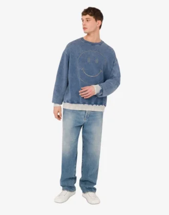 Sweatshirt i ekologisk bomull Smiley®